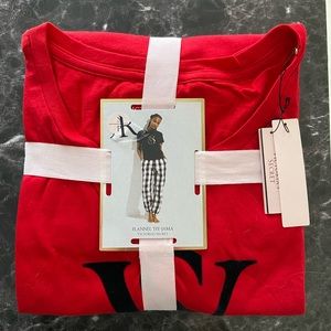 Victoria Secret Flannel Tee-Jama Set